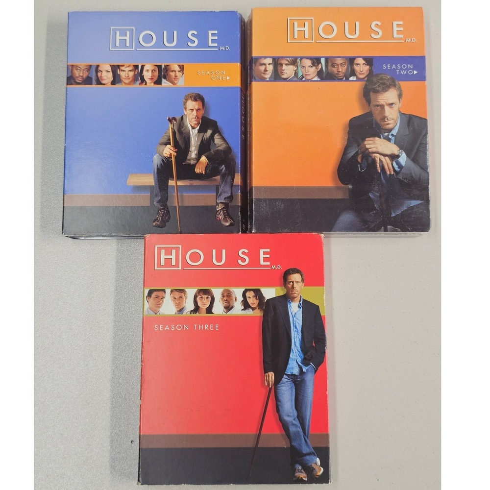 House MD DVD Set Seasons 1 2 3 Hugh Laurie Medical Drama Season 2 New Sealed